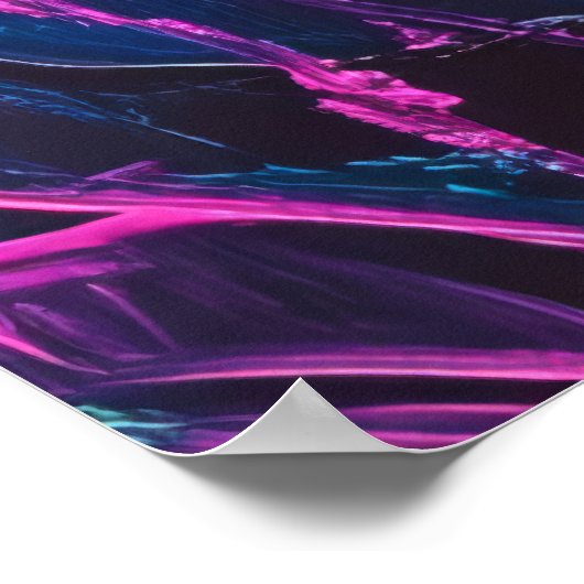 Neon Alien Goddess Poster (Ecke)