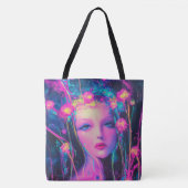 Neon Alien Goddess Tasche (Vorderseite)