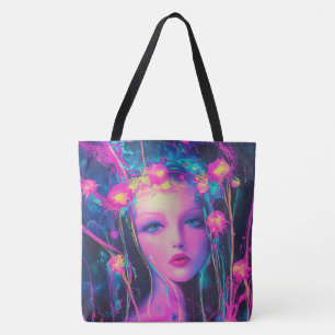 Neon Alien Goddess Tasche