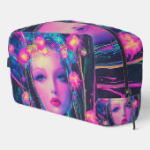Neon Alien Goddess Waschbeutel (Rechte Ecke)