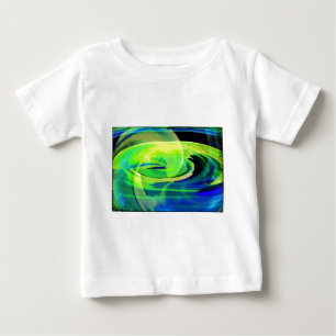Neon Alien Landscape Abstrakt Baby T-shirt