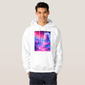 Neon Alien Planet Hoodie | Sci-Fi kosmisches Appar (Vorne ganz)