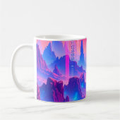 Neon Alien Planet Tasse | Sci-Fi Cosmic Coffee Cup (Links)