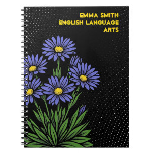 Neon Alpine Aster Pop-Art Notizblock