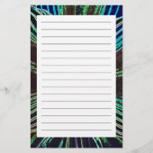 Neon Amaryllis Briefpapier (Vorderseite)