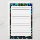 Neon Amaryllis Briefpapier (Vorne/Hinten)