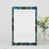 Neon Amaryllis Briefpapier (Stehend Vorderseite)