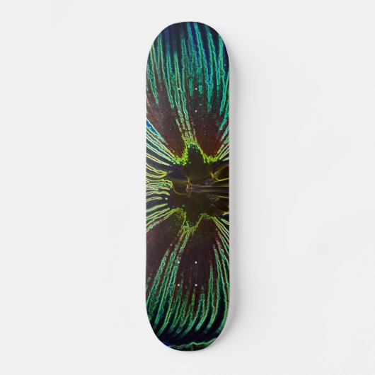 Neon Amaryllis Skateboard (Vorderseite)