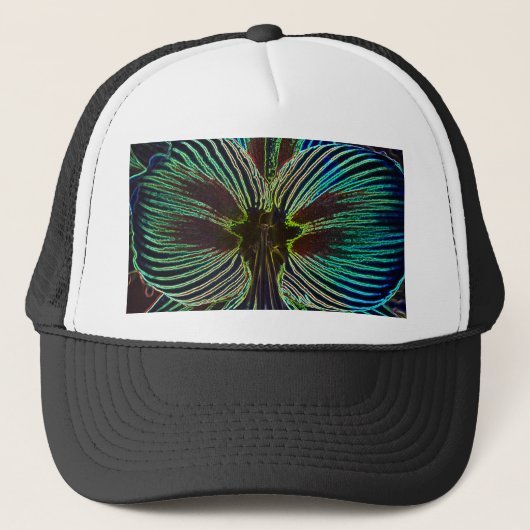 Neon Amaryllis Truckerkappe (Vorderseite)