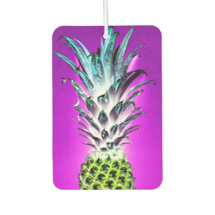 Neon Ananas farbenfrohe tropische Früchte Hawaii Autolufterfrischer