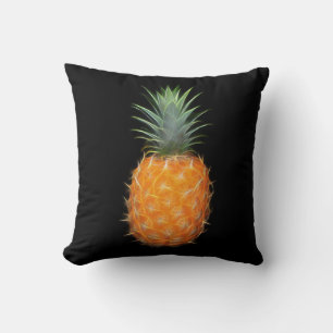 Neon-Ananas Leuchtende Obstkunst  Kissen