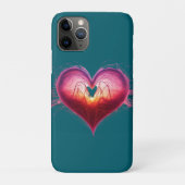 Neon Anatomical Heart iPhone / iPad case (Rückseite)