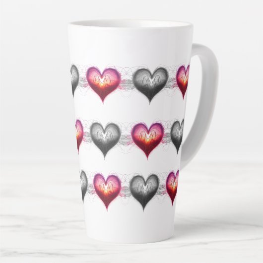 Neon Anatomical Heart iPhone / iPad case Milchtasse (Rechte Ecke)