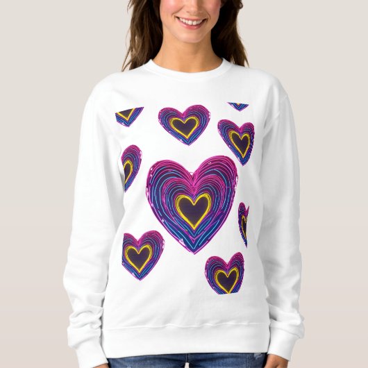 Neon Anatomical Heart iPhone / iPad case Sweatshirt (Vorderseite)