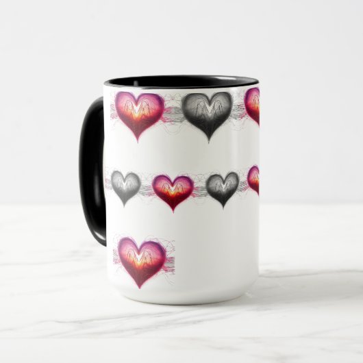 Neon Anatomical Heart iPhone / iPad case Tasse (Vorderseite Links)