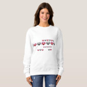 Neon Anatomisches Herz iPhone / iPad-Hülle Sweatshirt (Vorne ganz)