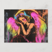 Neon Angel Postkarte (Vorderseite)