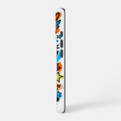 Neon Angel vs Devil Graffiti iPhone 16 case Hülle (Linke Seite)