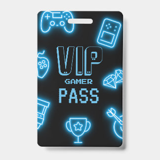 Neon Any Year Videospiele Geburtstag Ausweis