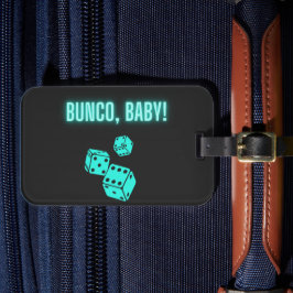 Neon Aqua Bunco Baby Gepäckanhänger
