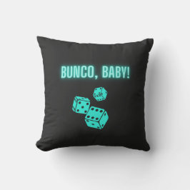 Neon Aqua Bunco Baby Kissen