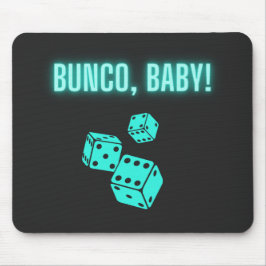 Neon Aqua Bunco Baby Mousepad