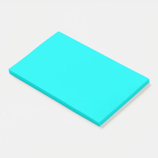 Neon Aqua Post-it Klebezettel (angewinkelt)