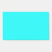 Neon Aqua Post-it Klebezettel (Vorderseite)