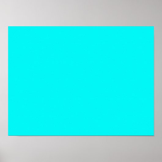 Neon Aqua Poster (Vorne)