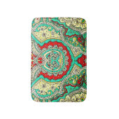 Neon arabesque Ornament: 80er Stil. Badematte (Vorderseite Vertikal)