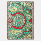 Neon arabesque Ornament: 80er Stil. Decke (Vorderseite Vertikal)