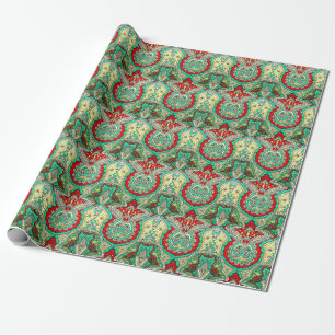 Neon arabesque Ornament: 80er Stil. Geschenkpapier