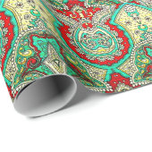 Neon arabesque Ornament: 80er Stil. Geschenkpapier (Rolleneckpunkt)