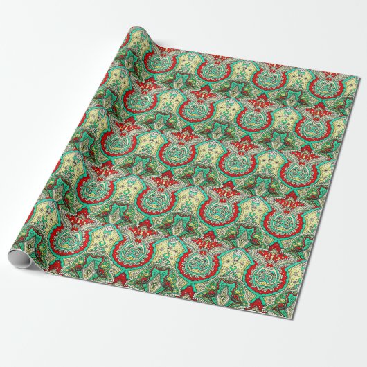 Neon arabesque Ornament: 80er Stil. Geschenkpapier (Ungerollt)