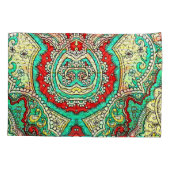 Neon arabesque Ornament: 80er Stil. Kissenbezug (Rückseite)