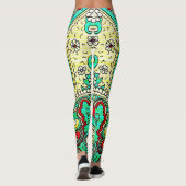 Neon arabesque Ornament: 80er Stil. Leggings (Rückseite)