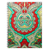 Neon arabesque Ornament: 80er Stil. Notizblock (Vorderseite)