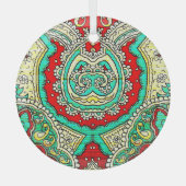 Neon arabesque Ornament: 80er Stil. Ornament Aus Glas (Vorderseite)