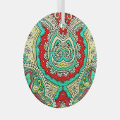 Neon arabesque Ornament: 80er Stil. Ornament Aus Glas (Vorderseite Rechts)