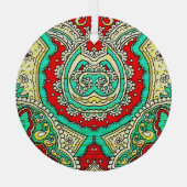 Neon arabesque Ornament: 80er Stil. Ornament Aus Glas (Rückseite)