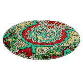 Neon arabesque Ornament: 80er Stil. Schneidebrett (Ecke)