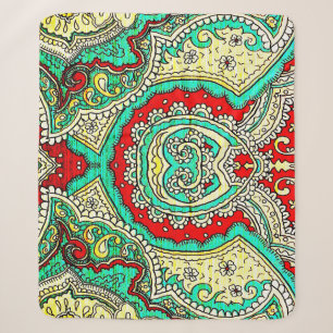 Neon arabesque Ornament: 80er Stil. Sherpadecke