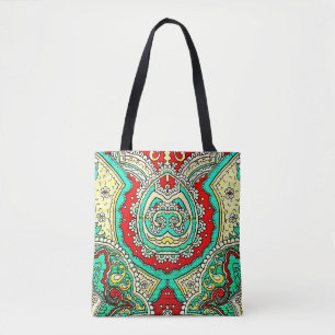 Neon arabesque Ornament: 80er Stil. Tasche