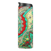 Neon arabesque Ornament: 80er Stil. Thermosbecher (Nach rechts gedreht)