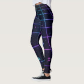 Neon-Arcade-Raster 80er Retro  Leggings (Links)