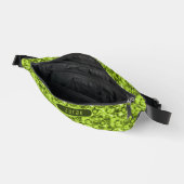 Neon & Army Green Shibori Muster Cool Men Bauchtasche (Offen)