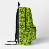 Neon & Army Green Shibori Muster Cool Teens Bedruckter Rucksack (Links)