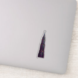 Neon Art Deco Skyscraper Sticker