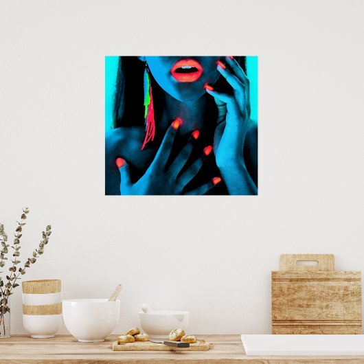 Neon Art Poster (Küche)