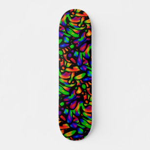 Neon Art Skateboard